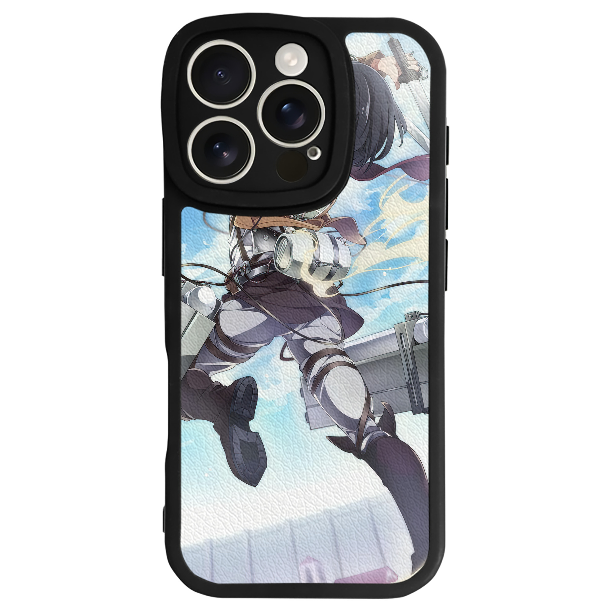 （画像用） 進撃の巨人 Attack on Titan 【iPhone 16シリーズ対応】シリコンスマホケース（レザー調） 材質：シリコン